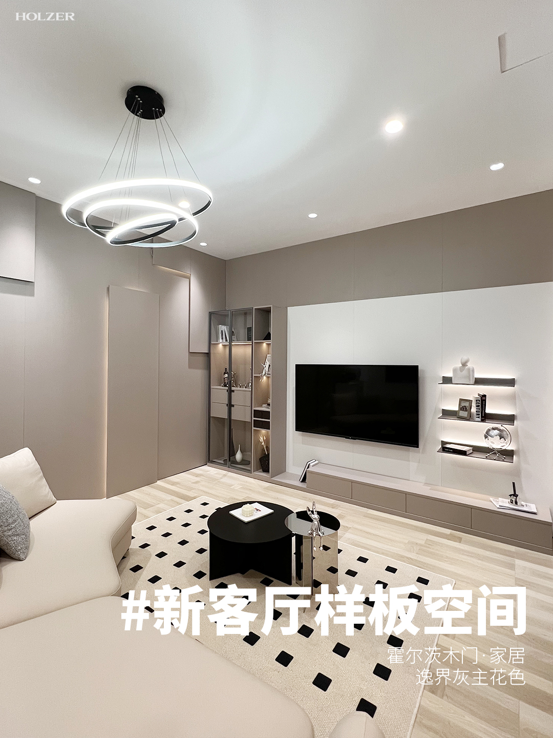 霍爾茨逸界灰-肌膚白-法國銀梨全屋定制案例